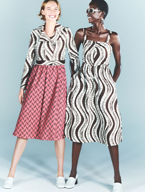 People, Places, Colour corolla dress - brown pattern - MAX&Co.